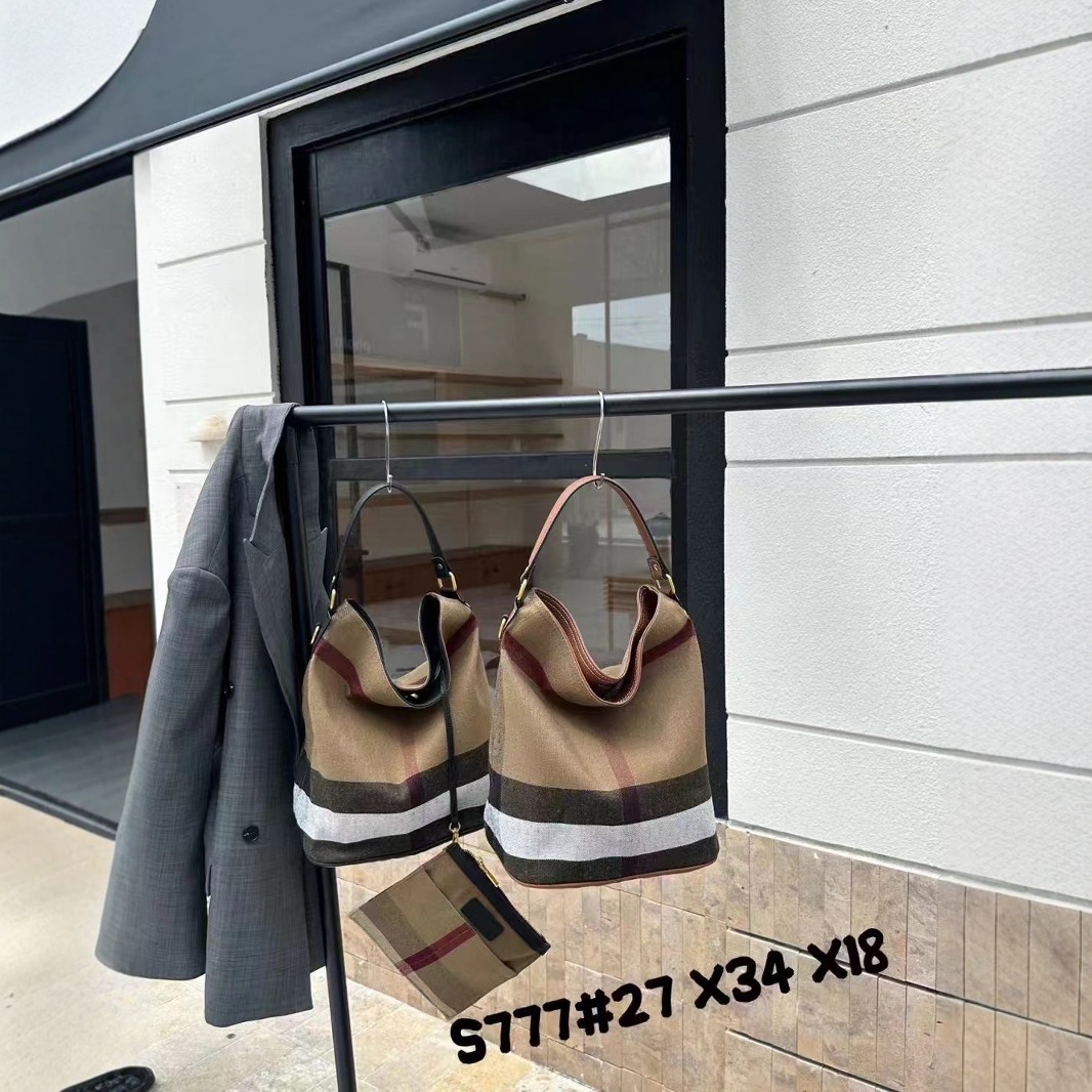 2024 새로운 면 및 리넨 토트 백 여성 캔버스 가죽 핸드백 핸드백 대용량 쇼핑백 미라 백