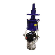 厂家供应放料阀 气动上展式放料阀 气动釜底阀不锈钢斜杆放料阀