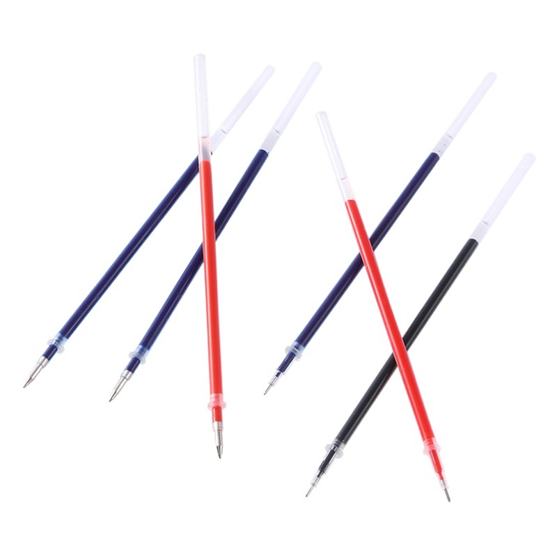 Learning Office Supplies 0.5mm Gel Pen Refill Needle Tip Bullet Tip Red Blue Refillable Black Carbon Pen Refill Wholesale