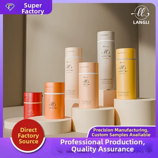 Custom Vacuum Emulsion Bottle with Push-Top Cream Dispenser