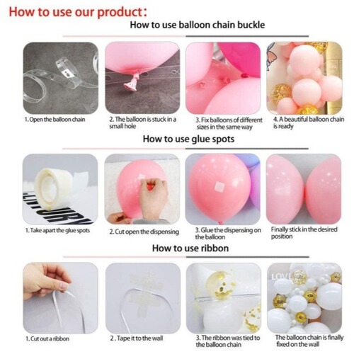 Amazon Cross-border Party Balloons Wholesale Pink Metallic Powder Confetti Balloons Baby Girl Shower Decoration Birthday Arrangement