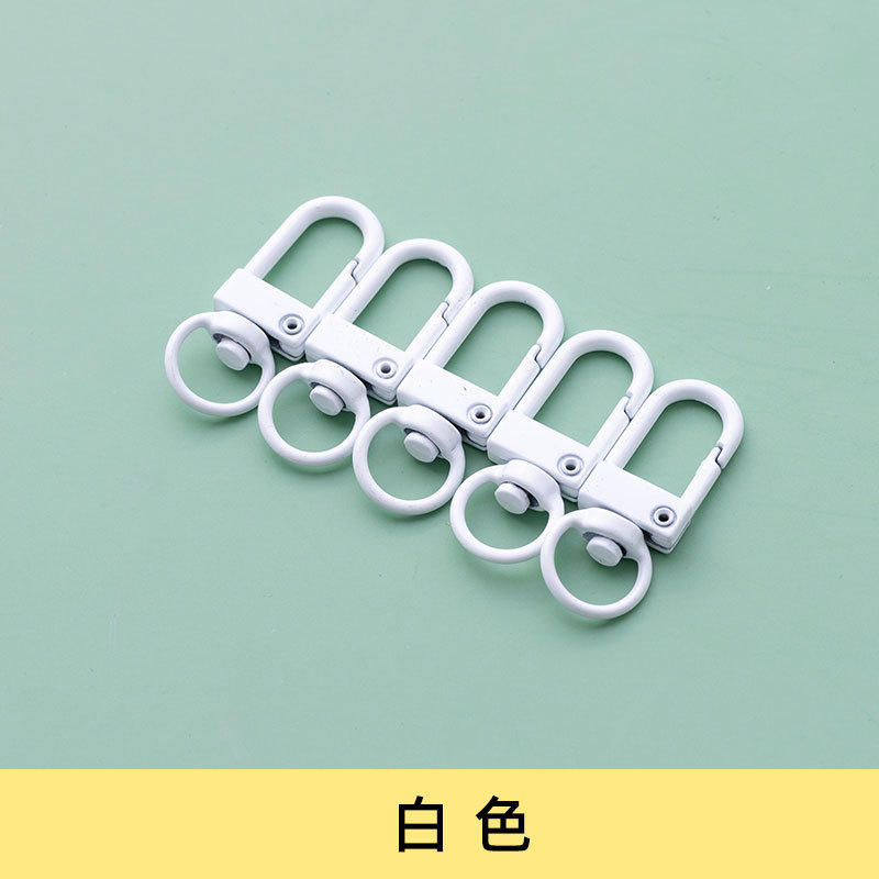 塗装カラー犬ボタン金属アクセサリー金物部品diyU型ドアボタン回転キーホルダー合金バッグボタン|undefined