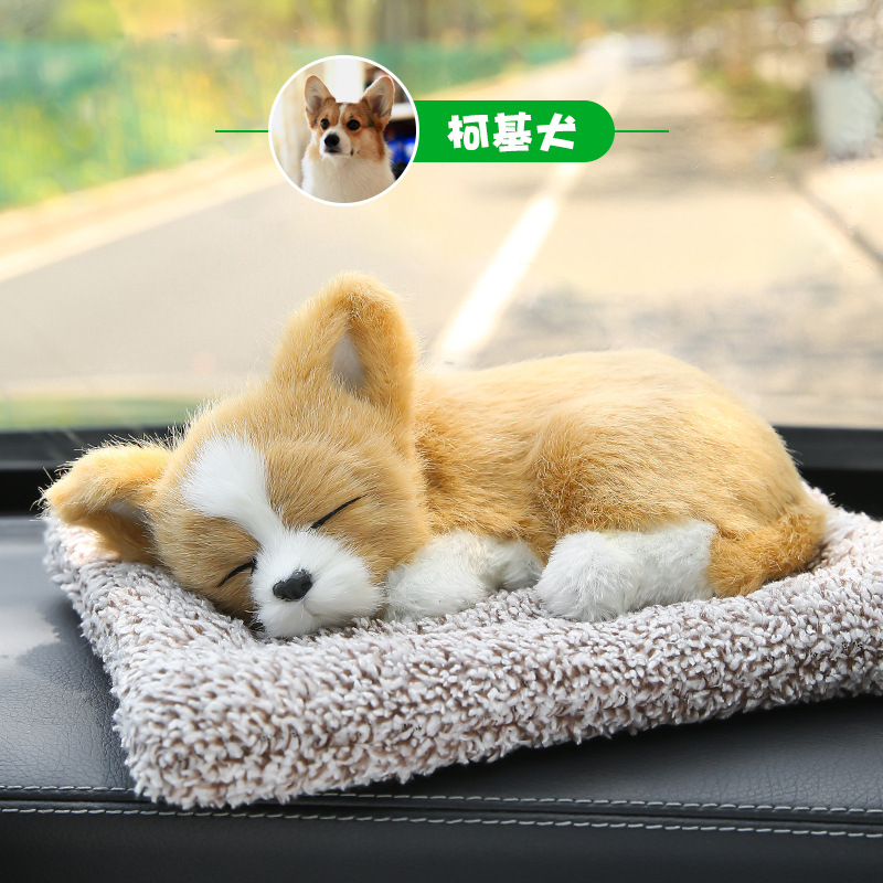 Decoraciones interiores de automóviles carbón activado para eliminar olores de simulación de automóviles de perros decoraciones de alta calidad para la consola central suministros para automóviles