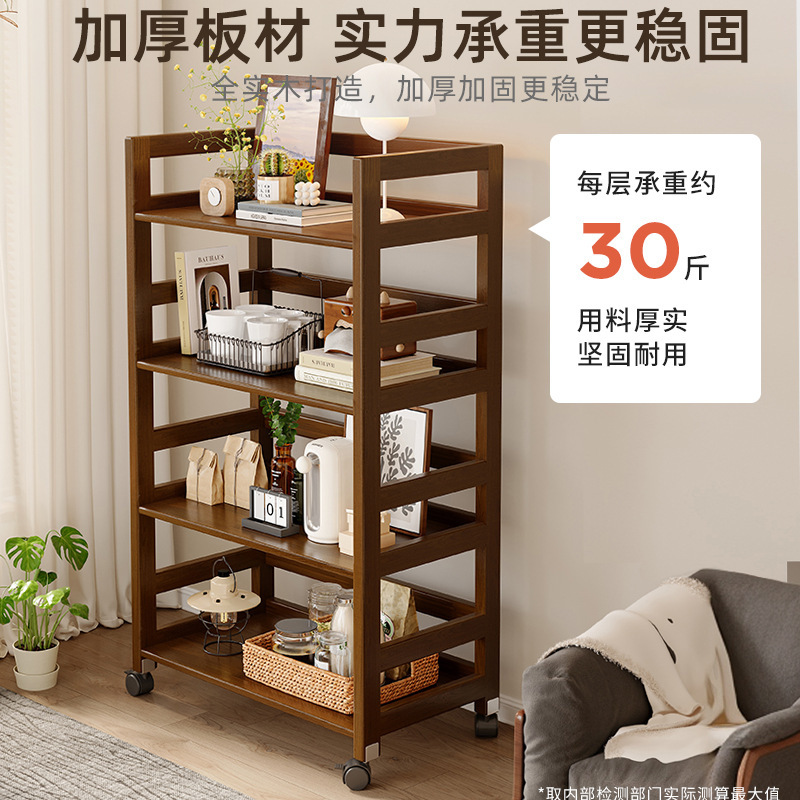 Estante para juegos de té de madera maciza, carrito pequeño, estante de almacenamiento para tazas de té, mesa de té móvil, gabinete de té para el hogar, mesa de té