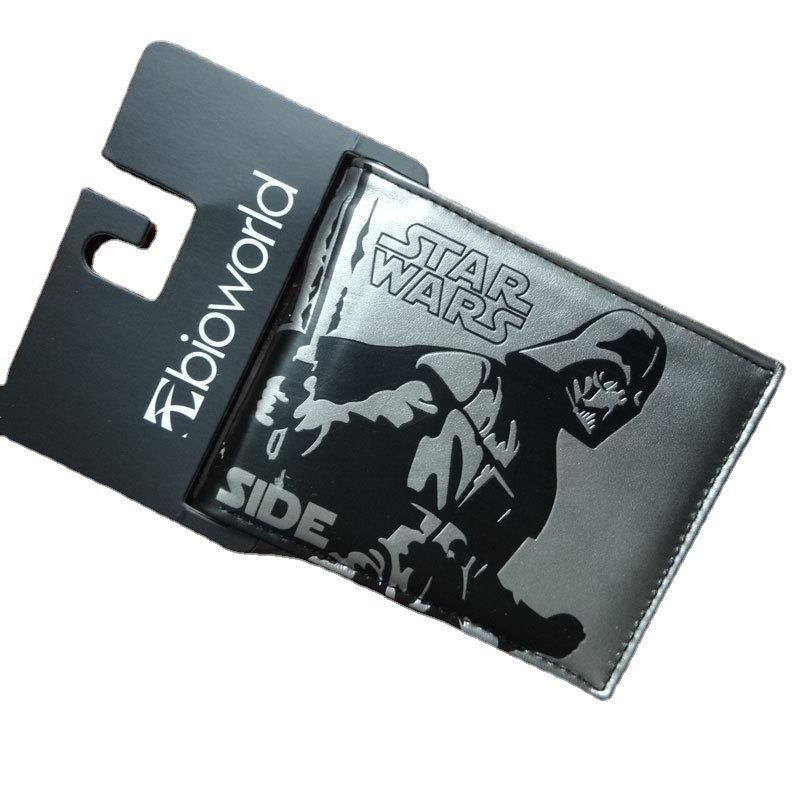 Cine y Televisión anime periférico Star Wars cartera Guerrero Negro soldado blanco estudiante universal corto pu monedero