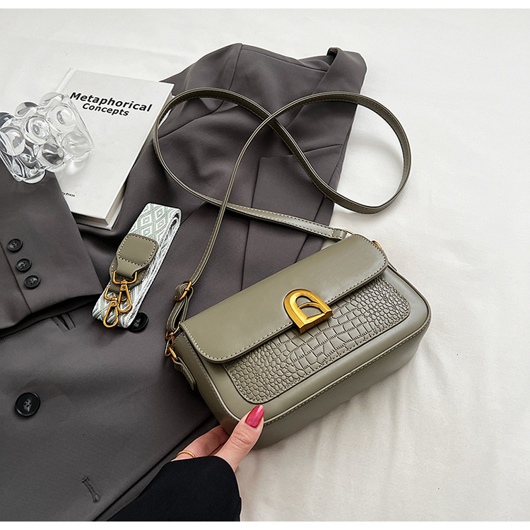 Women's Crossbody Bag Crocodile Pattern Shoulder Bag For Autumn_voghion.com