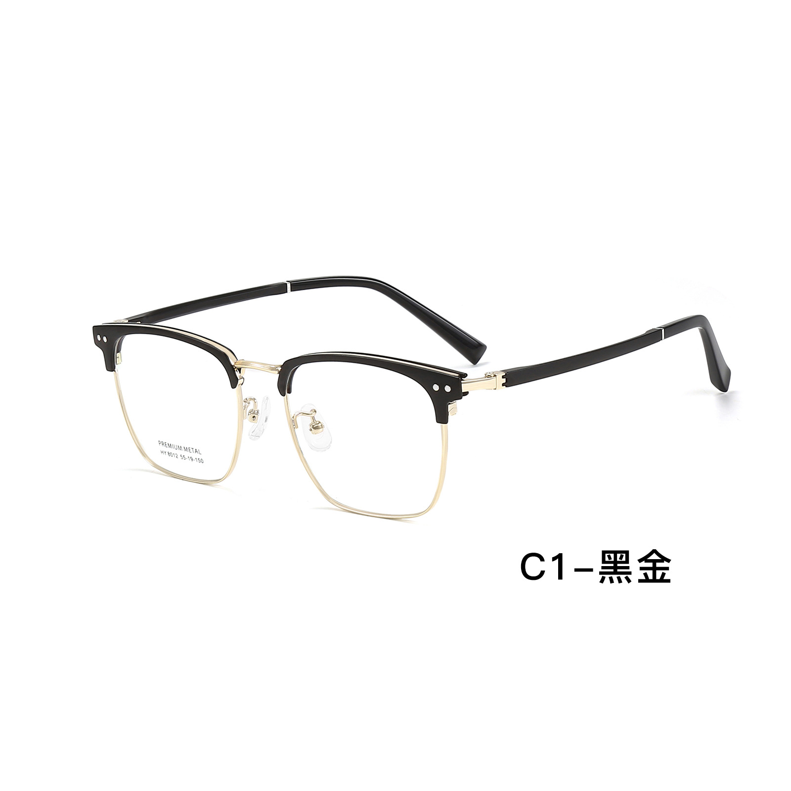 Doble punto red de doble color retrógrado marco de cejas gafas marco de gafas flexibles no sujetar la cara para recibir la imagen personalizada