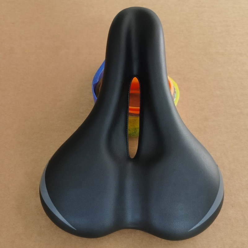 Transfronteriza bicicleta de montaña sillín 3147 hueco cómodo engrosado cojín del asiento de la bicicleta de larga distancia de viaje medio agujero cojín