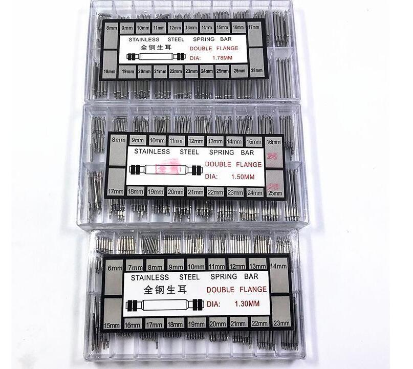 全钢表耳手表带零配件 无缝连接弹簧手表表耳针柱轴1.3 1.5 1.78