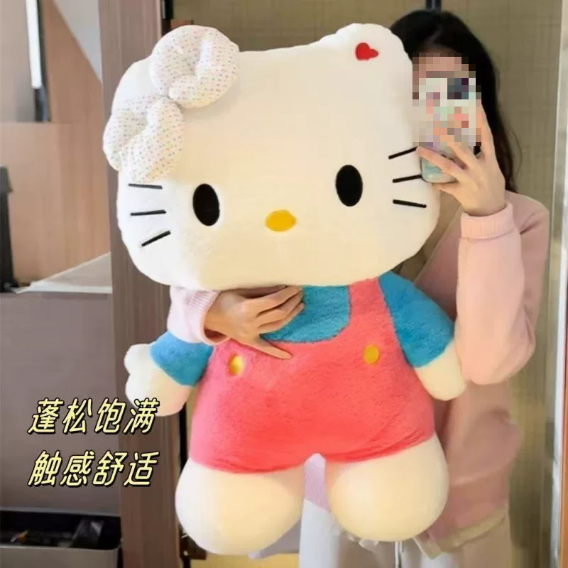 Плюшевая игрушка Hello Kitty с бантом — подушка-кукла, размеры 40–80 см