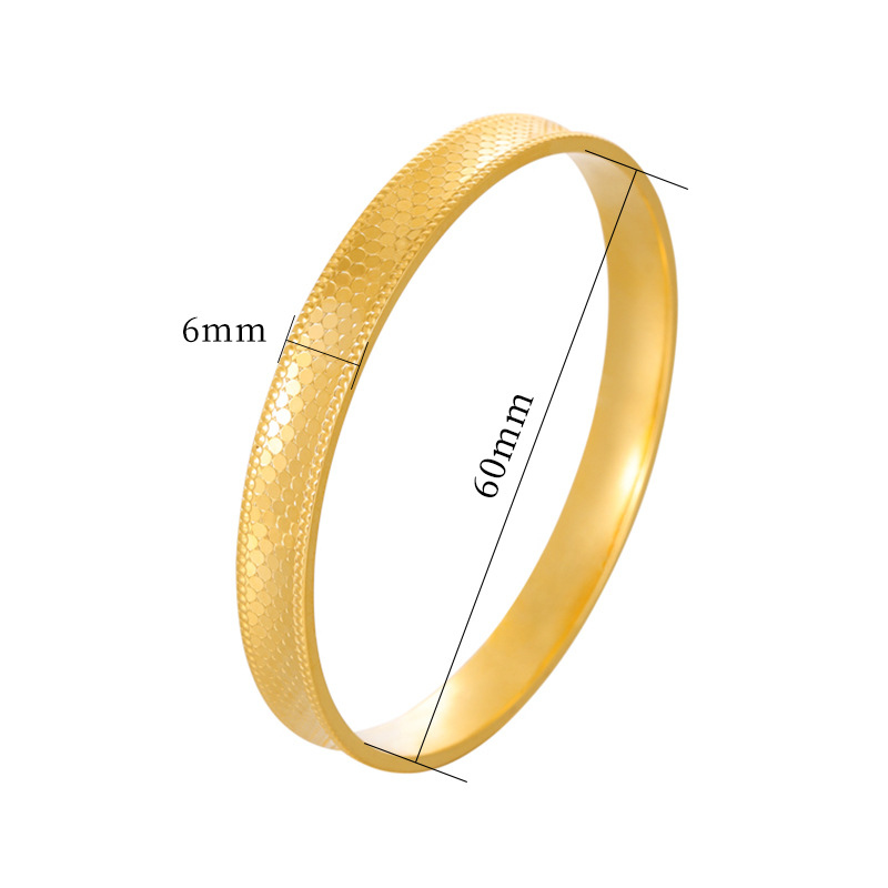 Pulsera de oro de arena brillante dragón de oro escala Polka Dot patrón hombres y mujeres multi-especificación estilo antiguo patrimonio artesanía pulsera de estilo nacional fábrica al por mayor