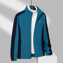 2022新款户外秋冬抓绒外套女装保暖防风冲锋衣内胆拼色摇粒绒外套