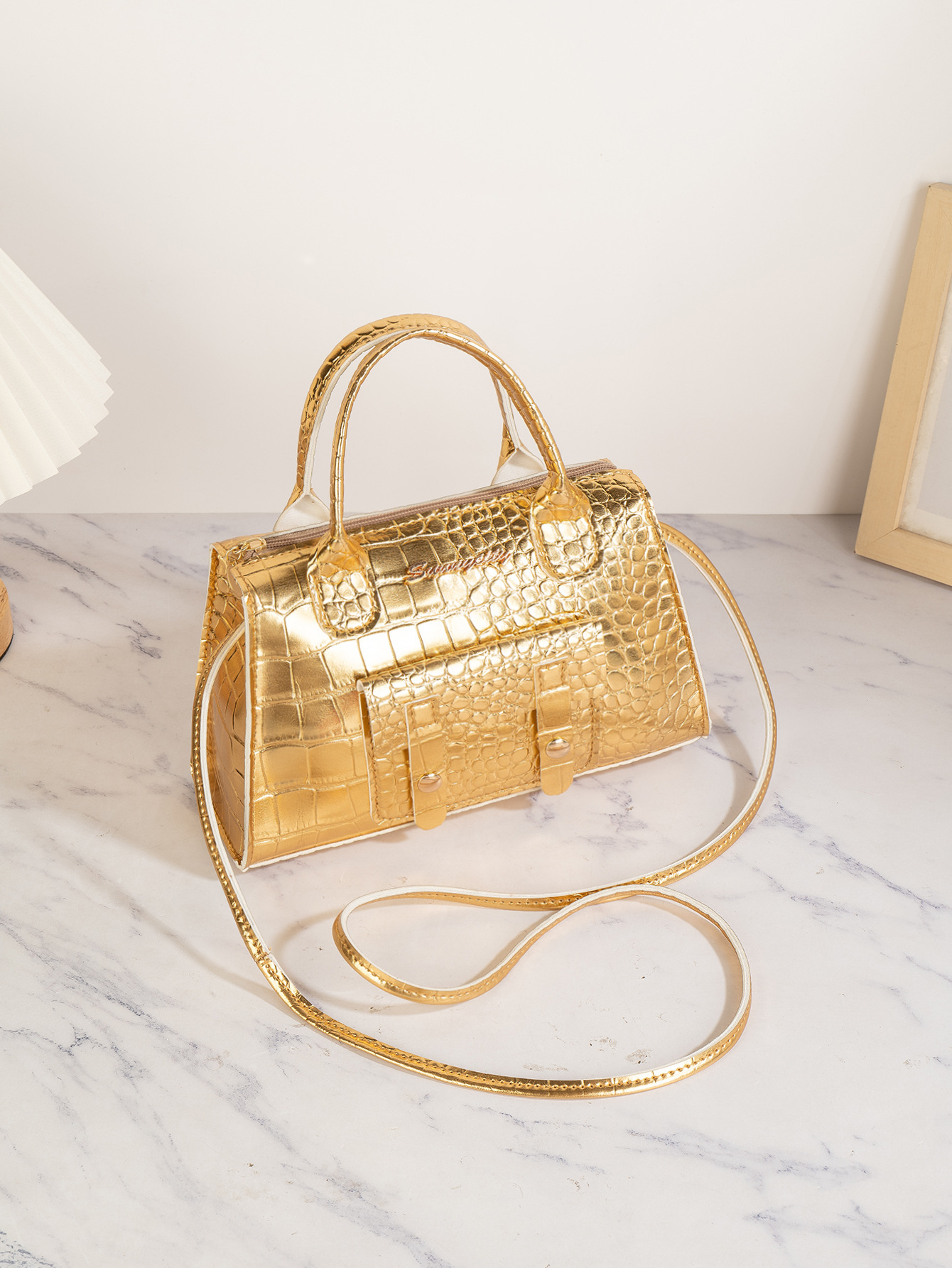 2024 nueva bolsa de mujer transfronteriza bolsa de cocodrilo bolsa de hombro bolsa de mujer bolsa de almacenamiento bolsa de teléfono móvil bolsa de mano bolsa de mujer bolsa al por mayor image 9
