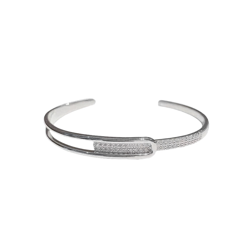 Pulsera de plata estrellada pulsera femenina pulsera abierta ins nicho diseño alto sentido pulsera joyería pulsera