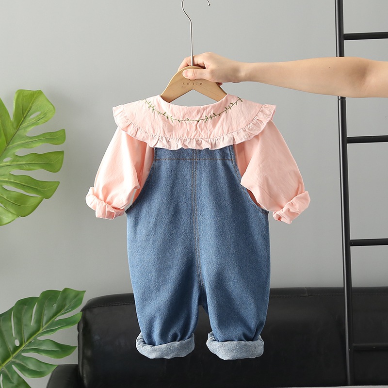 248g Weight Long Sleeve Sleeve Length Cotton Fabric Type Pants Sets Sets Type 2 Pieces Set Quantity Daily Occasion Shirt Collar Neckline Comfort Function Regular Fit Fit Type Cartoon Pattern Autumn Season Girl'S Gender Simple Style Style Simple Style Cartoon Cotton Girls Clothing Sets