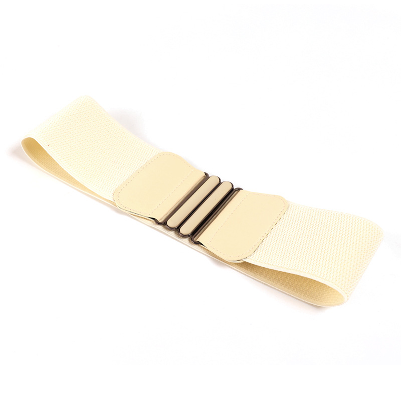 3124 simple Super amplia decoración de las mujeres estilo coreano hebilla de la cintura sello moda todo partido cinturón elástico 90g