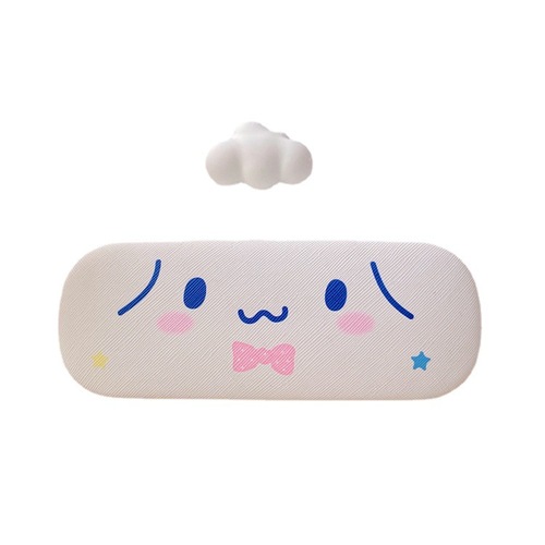 Cartoon cute girl heart student myopia glasses case little white dog Kuromi glasses storage box anti-pressure storage box
