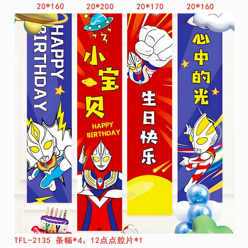 Cumpleaños escenario de decoración pancarta de niños aniversario feliz cumpleaños conjunto nuevo fondo de fiesta tela colgante