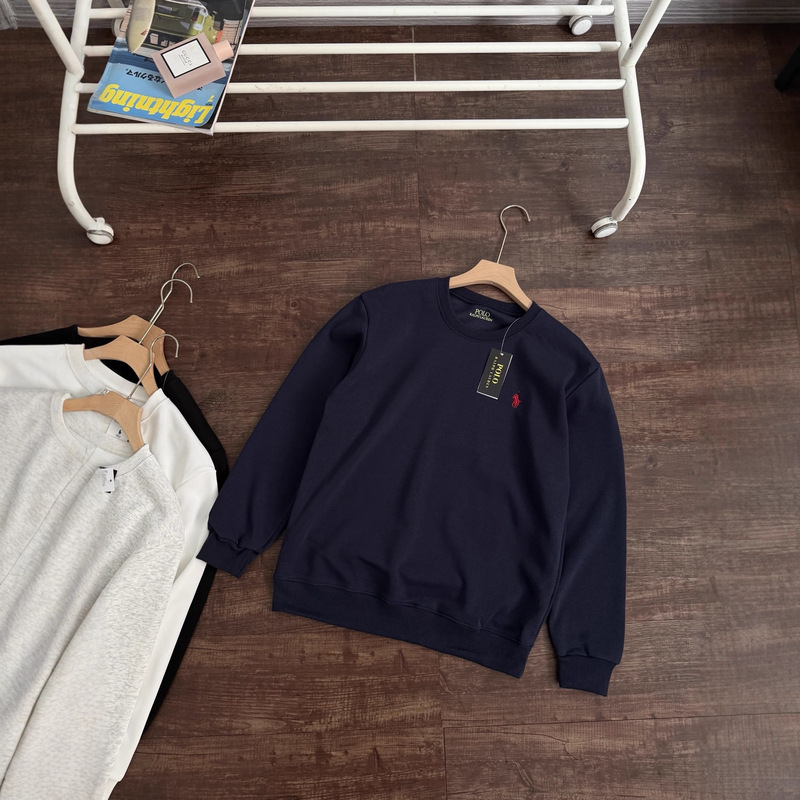 跨境Polo Ralph Lauren 小马Logo刺绣圆领套头卫衣 男女同款|undefined