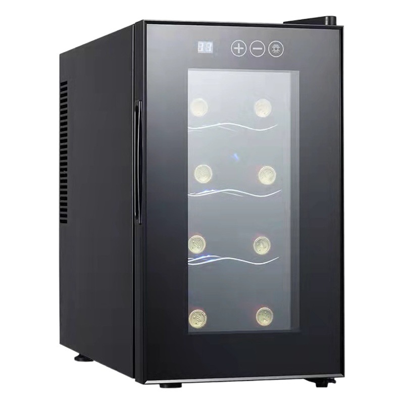 Vinoteca de una pieza con envío directo, vinoteca electrónica de temperatura constante, refrigerador de vino doméstico refrigerado por aire, sin escarcha y refrigerado por aire.