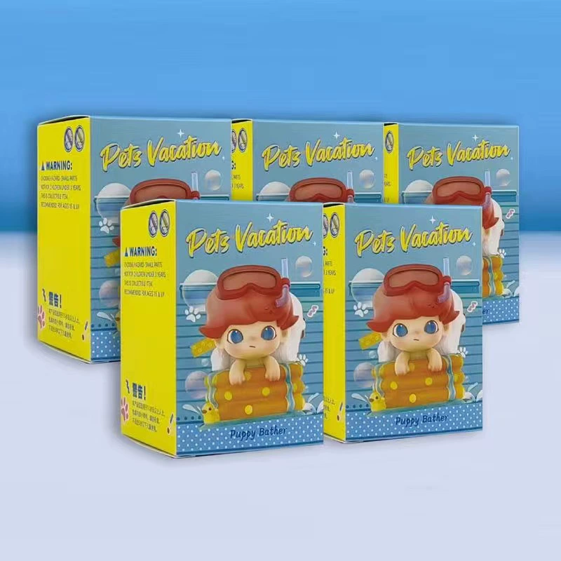Pop Mart блайнд-бокс Dimoo Pet Holiday серия, фигурка-автомобиль, украшение, подарочная кукла в блайнд-боксе