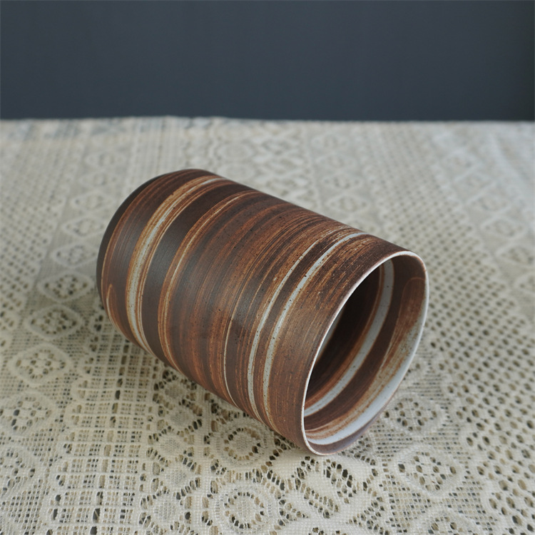 Rustikale Keramik Espressotasse - Handgefertigte Kaffeetasse_voghion.com