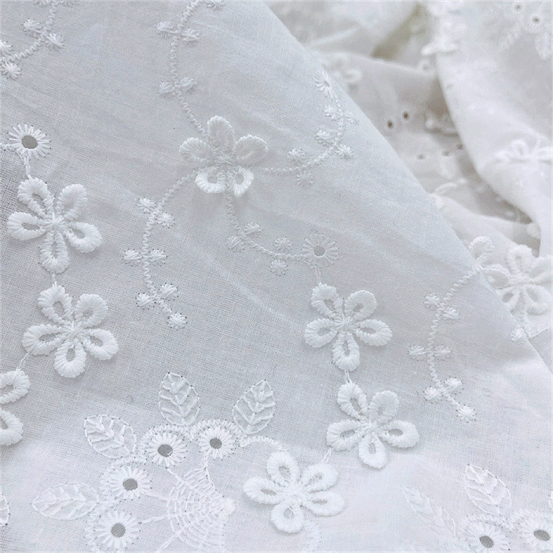 Cotton three dimensional double-sided cloth, with embroidery