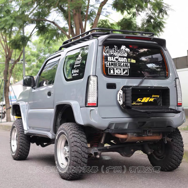 Suitable for Suzuki Jimny Tail Wing Jimny Modified Punch-Free Top Wing with Light Fixed Wing 2007-2018