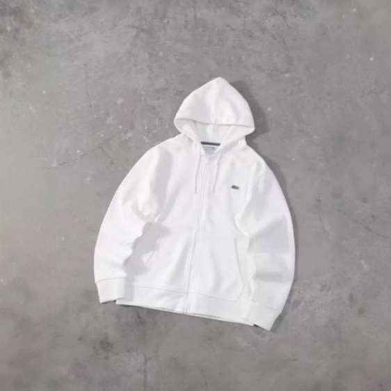 Specially Designed for Cross-Border Foreign Trade High-Quality Color-Blocked Small Fish Embroidery Hooded Sweatshirt Zipper Cardigan Jacket Men's and Women's Hoodies