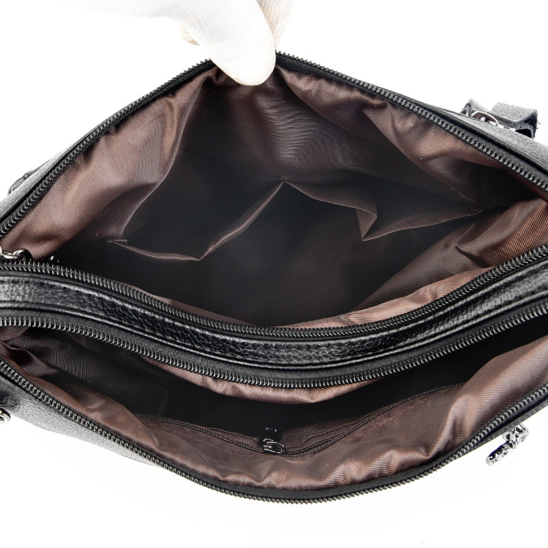 Echte Leder Umhängetasche Für Damen In Eleganter Ausführung_voghion.com