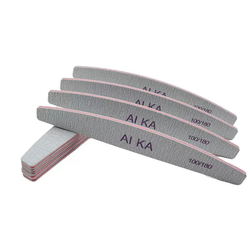 爆款半月形灰砂锉砂纸锉美容指甲挫美甲工具护甲