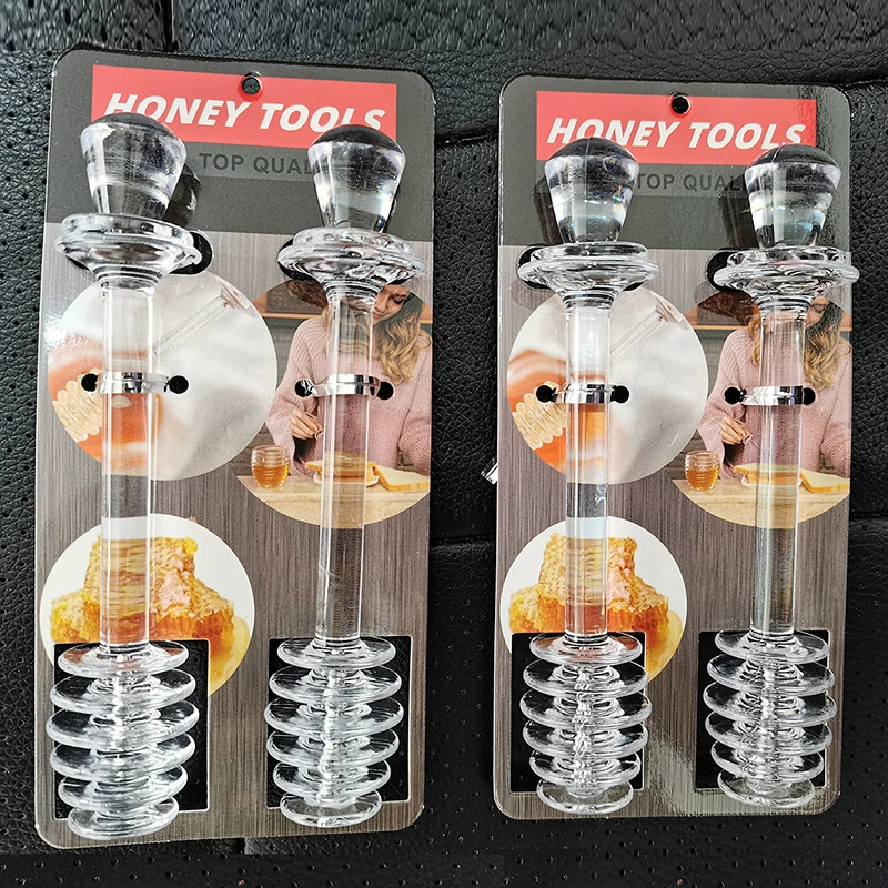 Трансграничная Новая прозрачная медовая палочка для перемешивания меда 20 г прямые поставки с завода