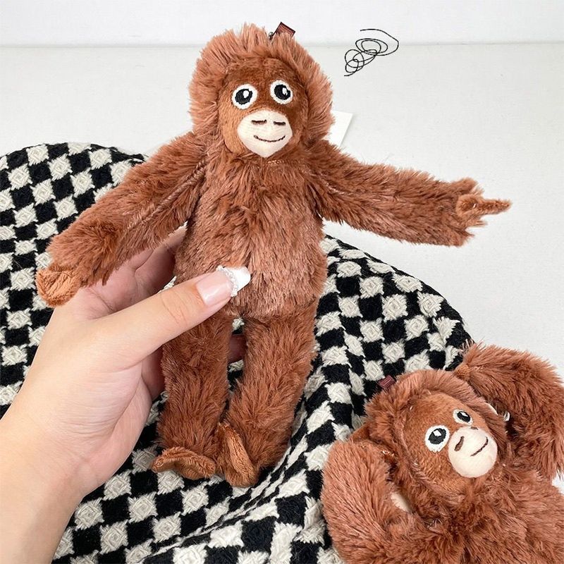 クロスボーダー面白いゴリラ人形ペンダントキーホルダーぬいぐるみ diy おもちゃ子供のカップルギフト卸売ストール|undefined