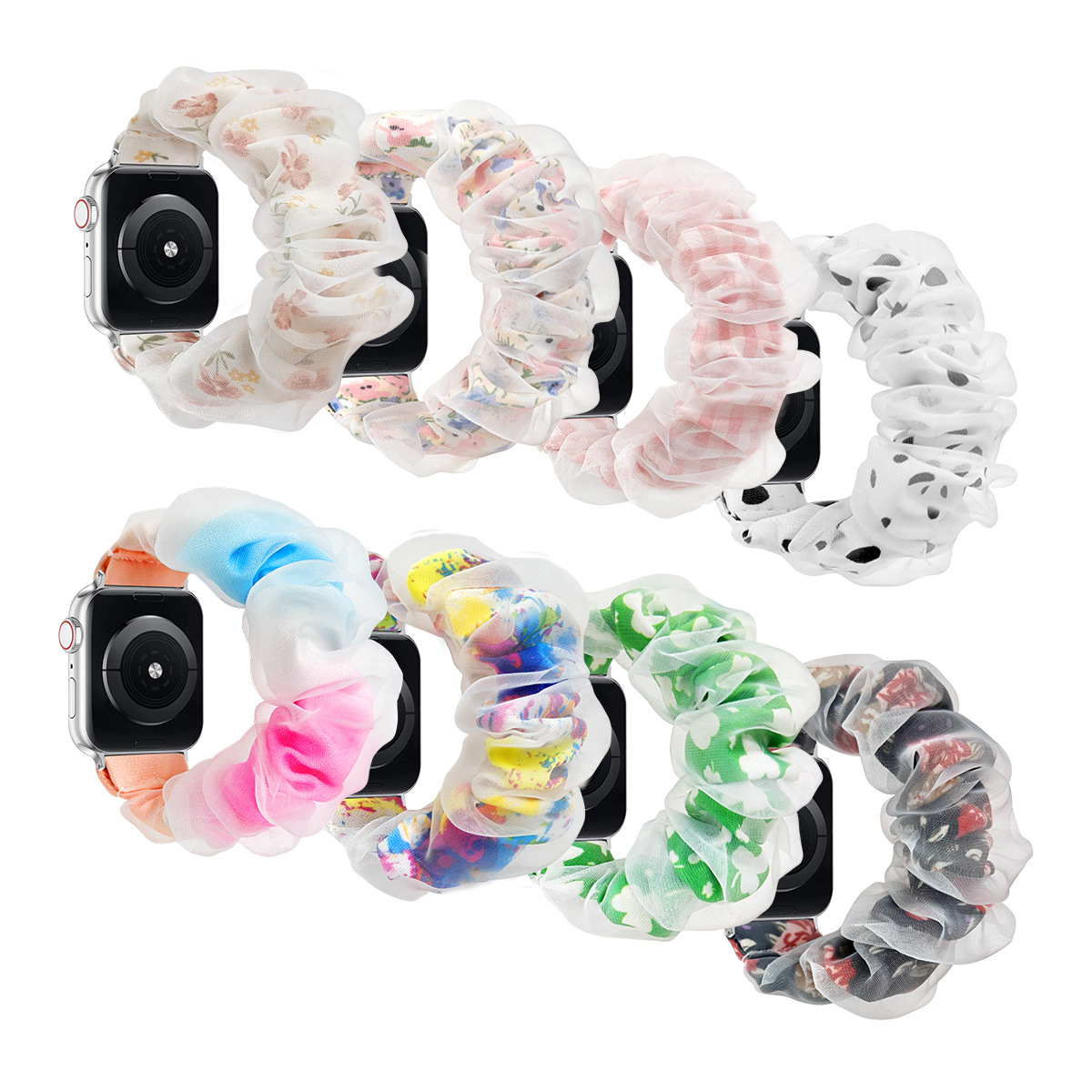 New Organza Double Apple Strap for Apple watch8-1 Samsung Fashion Apple Strap