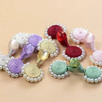 Cheongsam застежка жемчуг подсолнух ретро Hanfu платье платье ручной работы тканевая пряжка аксессуары для одежды пуговицы