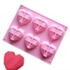 Silica gel diamond mousse, silicone mold heart shaped, french style