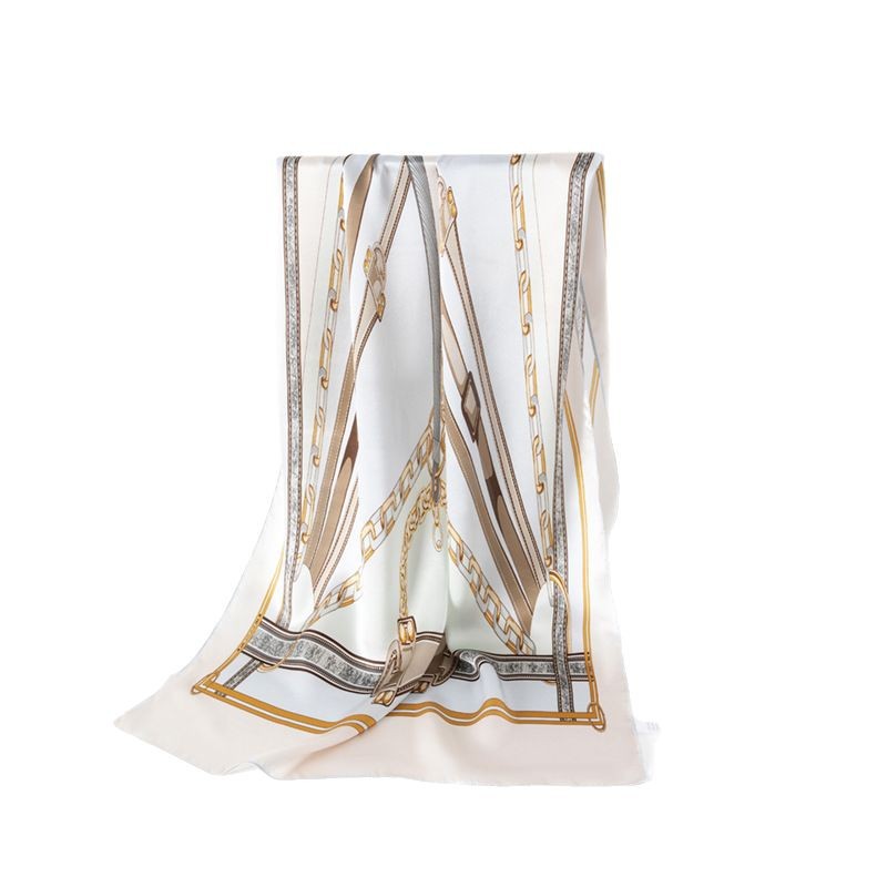 Premium French Mulberry Silk Scarf - Mother's Day Gift, Long Pure Silk Shawl For Women, Lightweight For Spring/Summer - Thumbnail 5