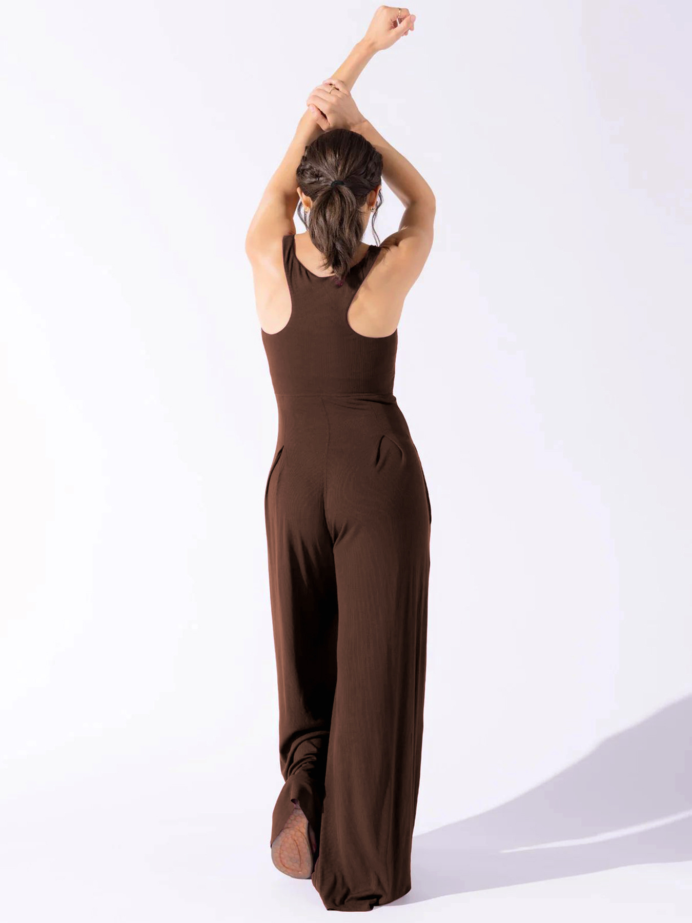Women's Daily Street Simple Style Streetwear Solid Color Full Length Jumpsuits display picture 7