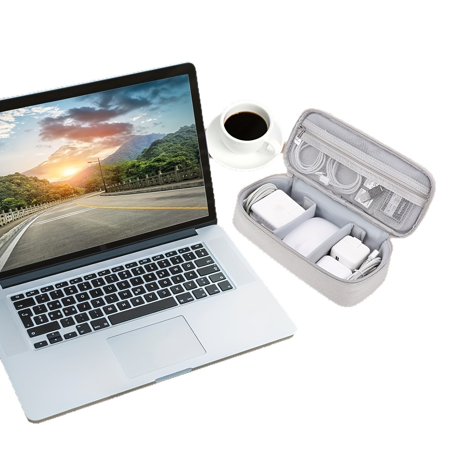 Bolsa de almacenamiento de accesorios digitales multifuncionales para teléfonos móviles, bolsa de teléfono móvil, bolsa de carga USB, bolsa de almacenamiento de cable de datos de disco duro móvil