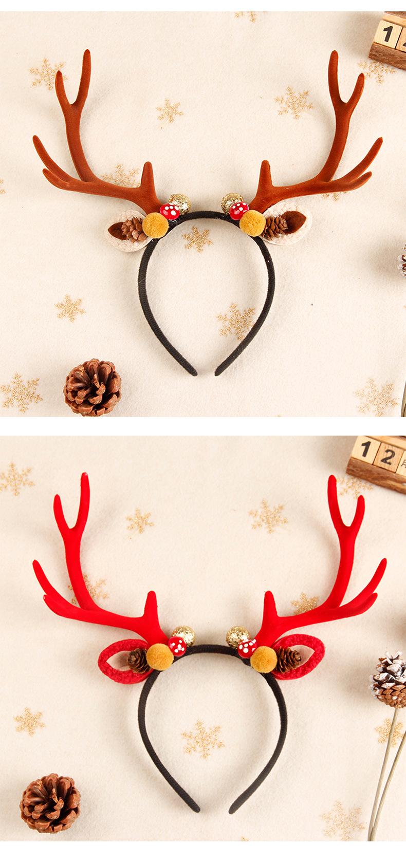 圣诞大鹿角发箍_07