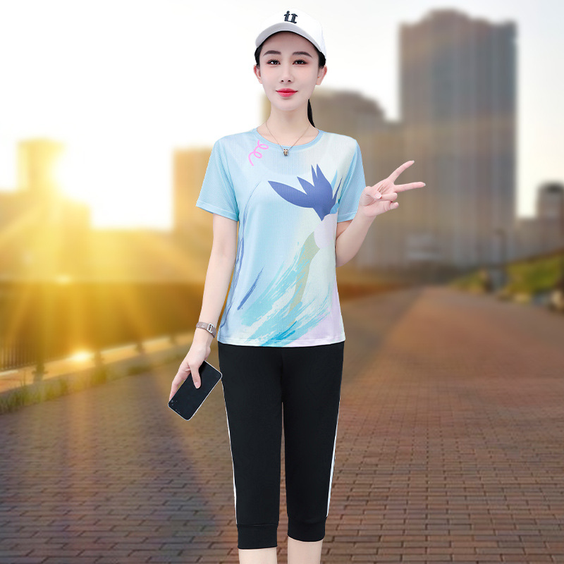 블루(크롭팬츠 슈트)