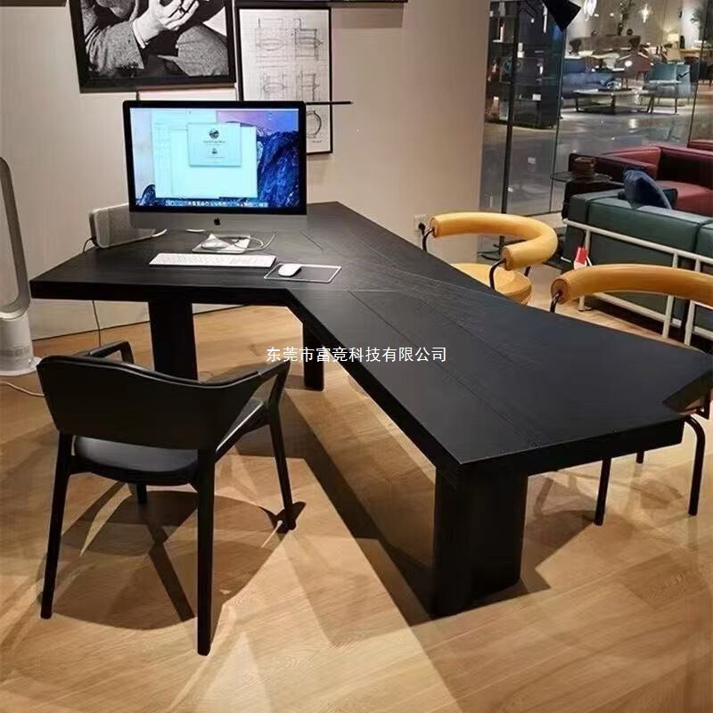 Personalized Office Desk, Irregular-Shaped Desk, Irregular Desk, Irregular-Shaped Executive Desk, Simple Modern Italian-Style Minimalist Desk