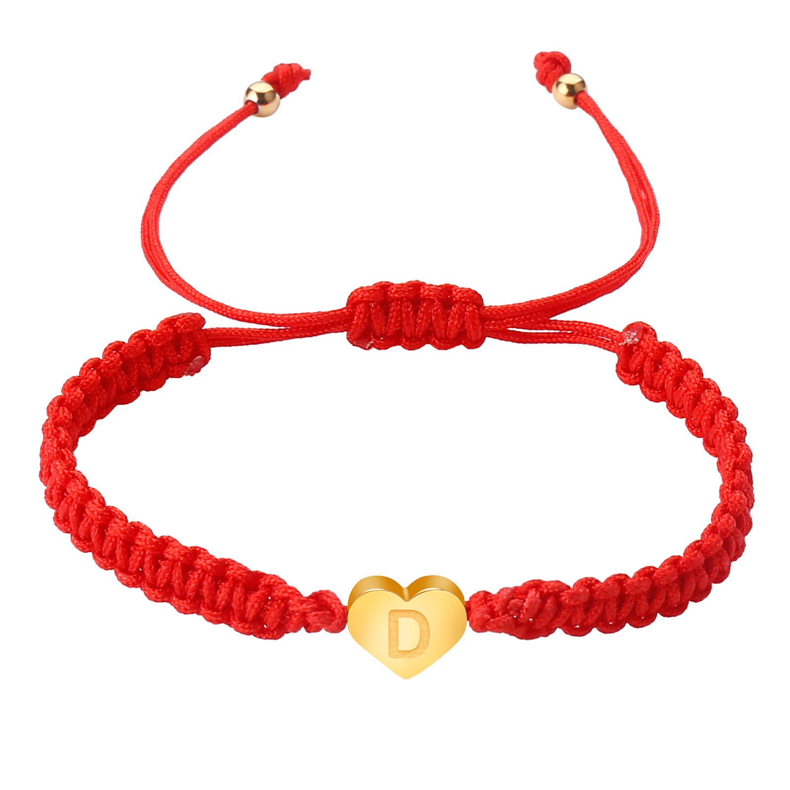 Heart Shape Pattern Simple Style Heart Shape 304 Stainless Steel Polyester Wholesale Bracelets