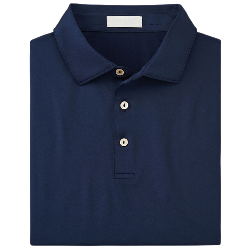 Golf T-shirt embroidered short sleeve four-way elastic moisture wicking plain golf men's polo shirt