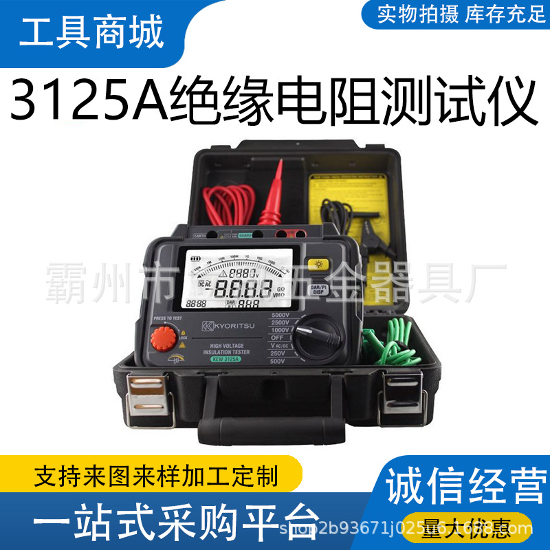 共立3125A高压绝缘电阻测试仪克列茨KEW3125A高压兆欧表