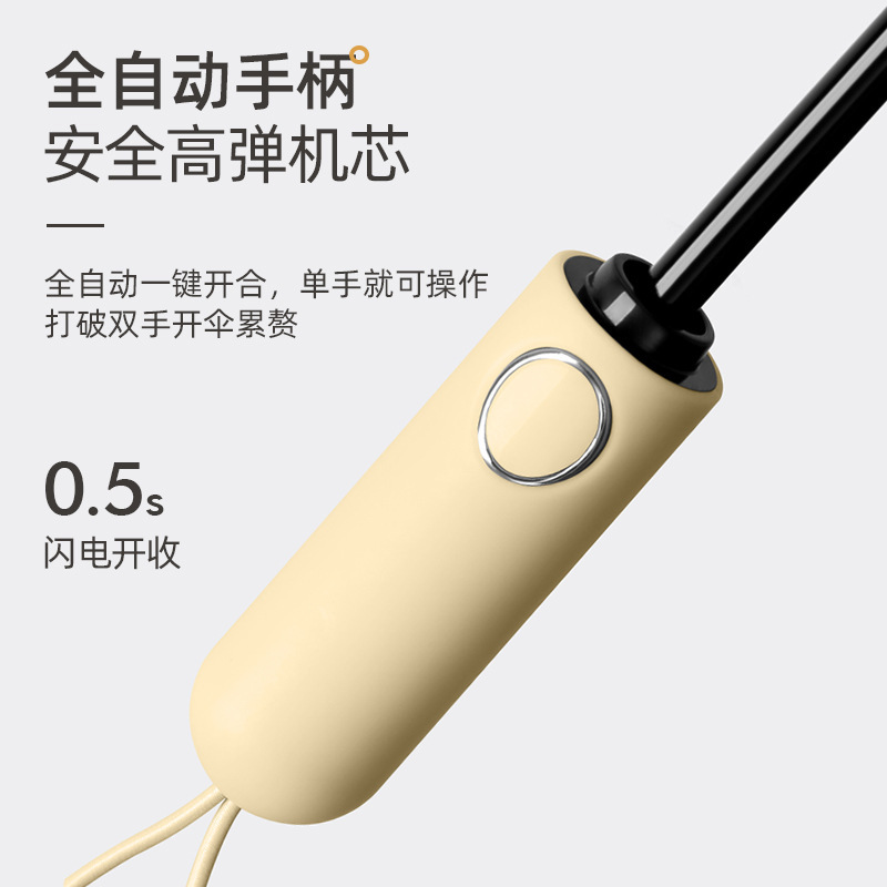 Paraguas plegable automático de 48 huesos paraguas a prueba de sol a prueba de lluvia de doble uso para hombres grandes resistentes al viento