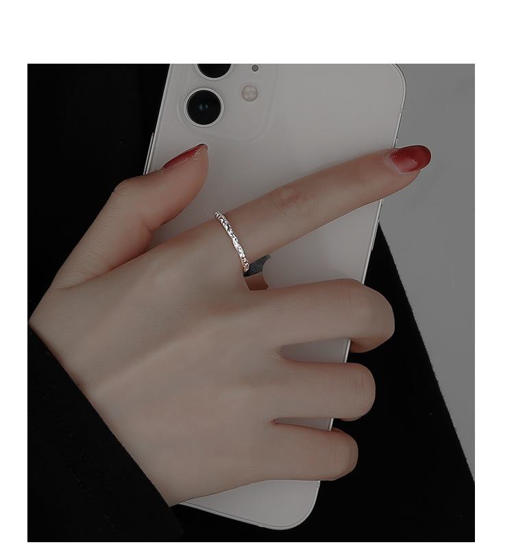 Simple Style Geometric Alloy Plating Womenu0027S Open Ring