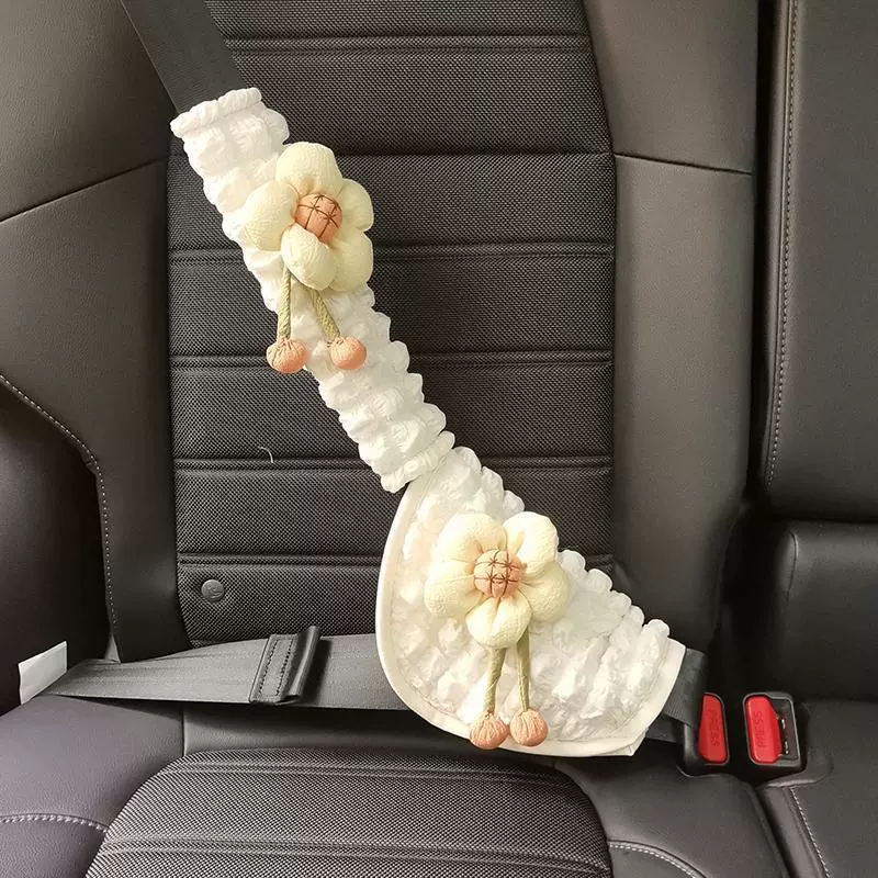 Детский держатель для регулировки ремня безопасности, комплект милых автомобильных наплечных подушек, детский артефакт против удушения, универсальный для всех сезонов