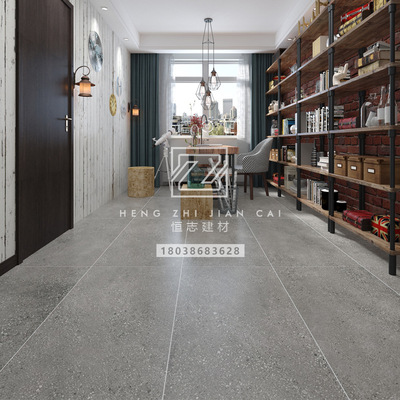 佛山瓷磚600*1200灰色水泥磚客廳臥室現代仿古磚複古啞光地板磚