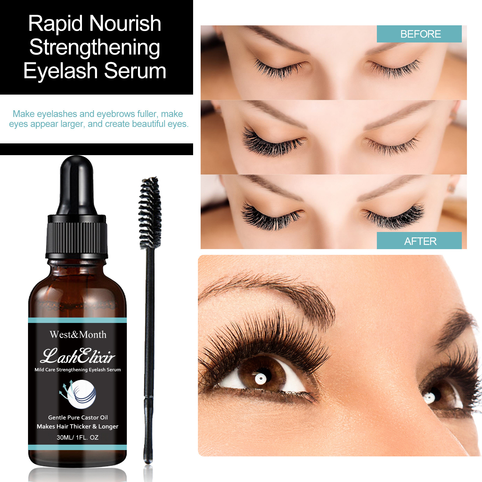 West&Month Eyelash Liquid - Results